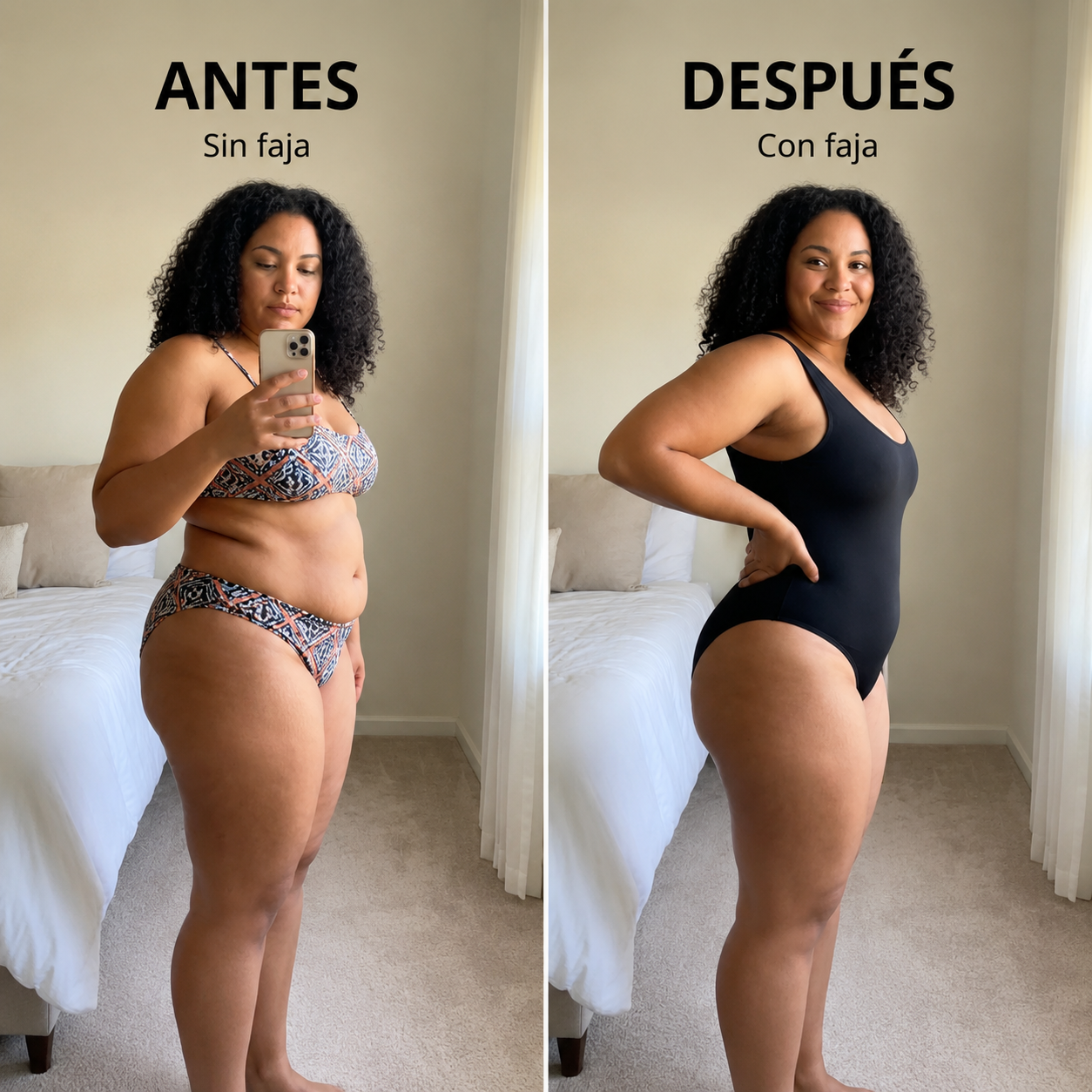 Compresión inteligente que estiliza tu figura y realza tus curvas al instante.