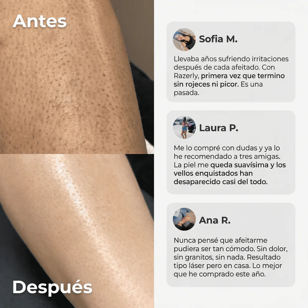 Depiladora 2 en 1 | Olvídate del dolor y la irritación al depilar
