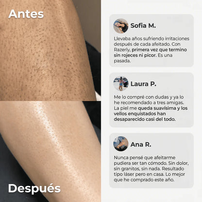 Depiladora 2 en 1 | Olvídate del dolor y la irritación al depilar